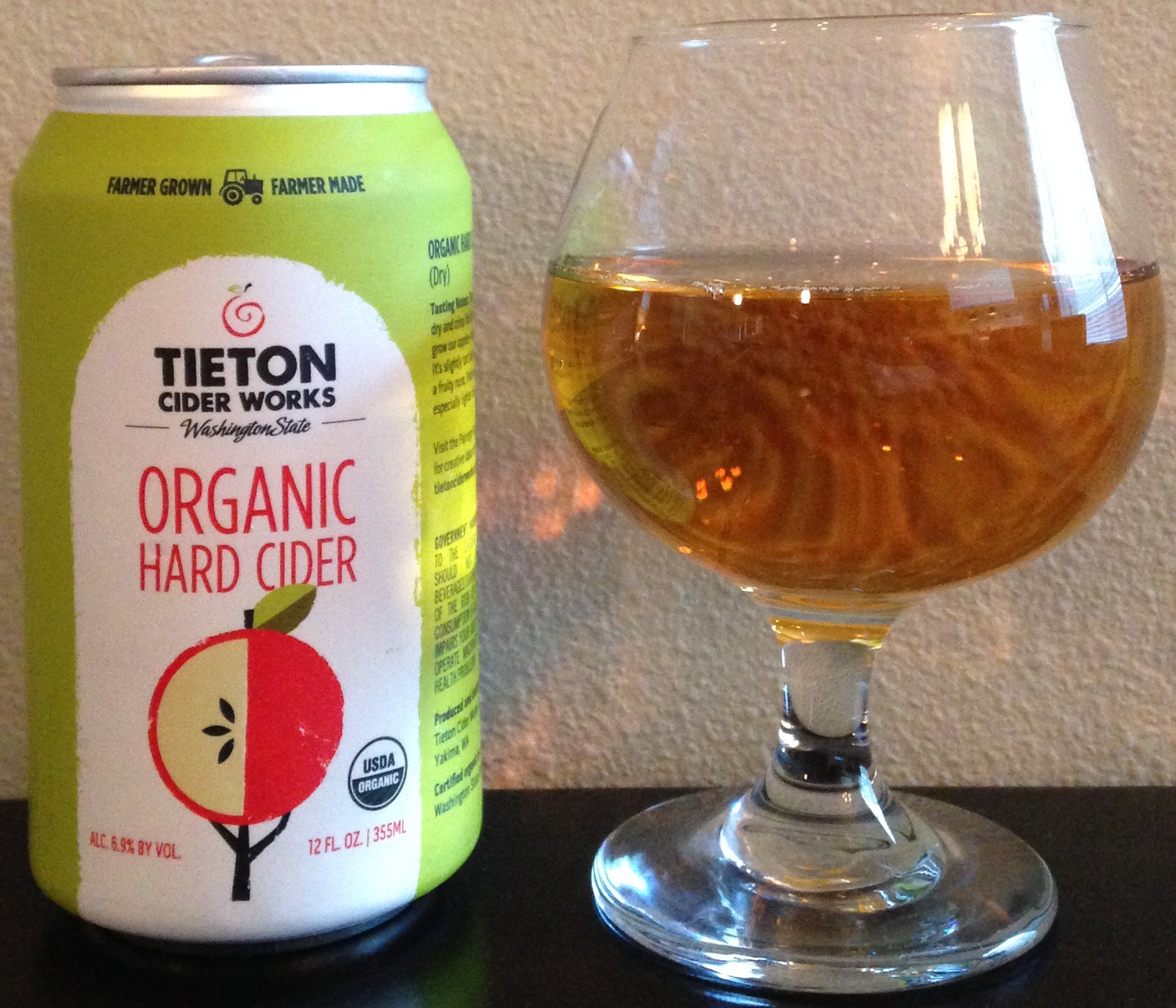 WASHINGTON Terroir Beer Coaster ~ TIETON Cider Works Hard Fruit Ciders ~ Yakima 
